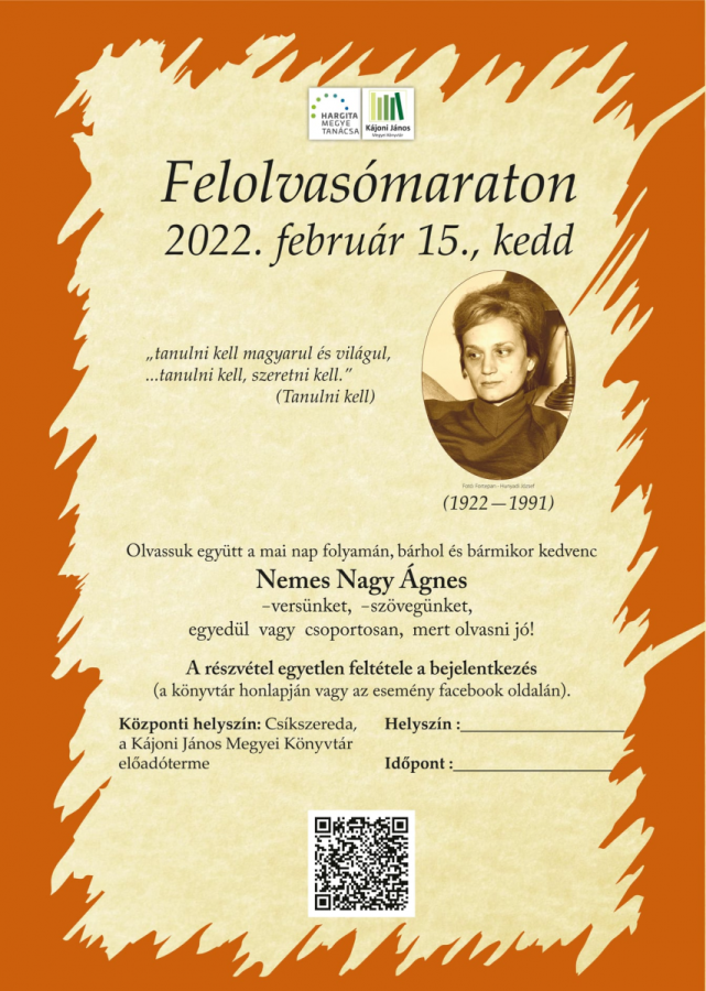 Felolvasómaraton 2022 .02.15